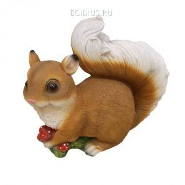 Фигура садовая Белка с грибами 81-6259 — Egidius.ru