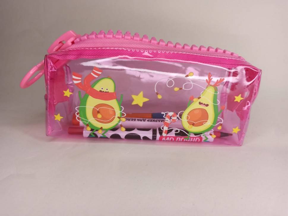 Пенал прозрачный Авокадо для ручек, карандашей 285-202 фото 1 — Egidius.ru