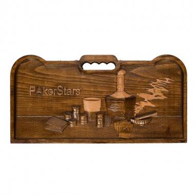 Кейс для покера деревянный резной Poker Stars на 300 фишек 4-5-041 — Egidius.ru