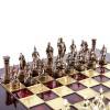 Шахматный набор  "Греко-Романский Период"  (красн. мет. доска 44х44, дер. короб, фигуры золото/бронза) 31-0788 фото 2 — Egidius.ru