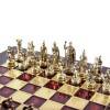 Шахматный набор  "Греко-Романский Период"  (красн. мет. доска 44х44, дер. короб, фигуры золото/бронза) 31-0788 фото 3 — Egidius.ru