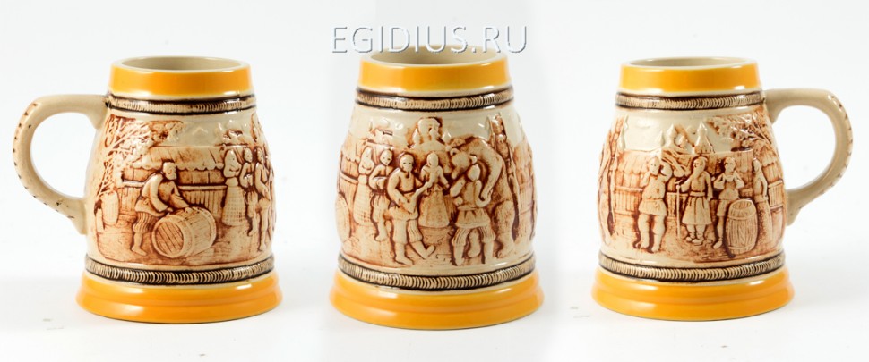 Пивная кружка коллекционная Пир по-русски 15см, 650мл  111-184 фото 1 &mdash; Egidius.ru