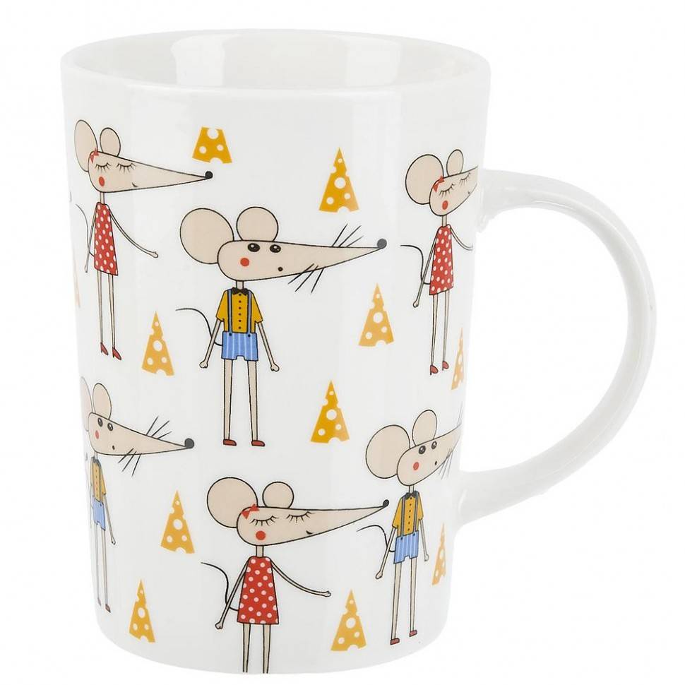 Кружка фарфоровая "Mouse friends" v=340 мл. (2вида) 410-015 фото 1 — Egidius.ru