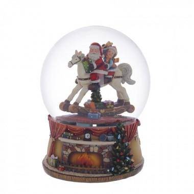 Снежный шар с метелью и музыкой, 16х16х20см, 150мм 81-1183 — Egidius.ru