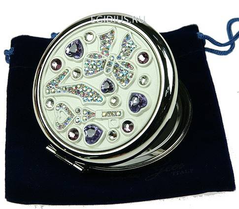 Зеркальце со стразами "LA GEER"  105-330 фото 1 — Egidius.ru