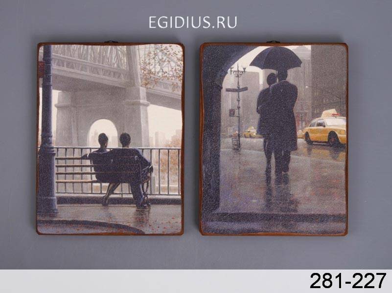 Набор из 2 панно 16*21 см. 319-628 фото 1 &mdash; Egidius.ru