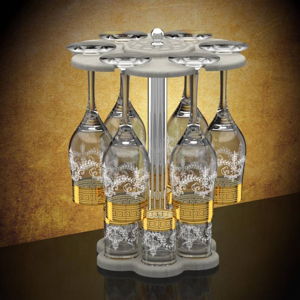 Мини-бар 12 предметов 160 Барокко (светлый) 71-0017 фото 1 &mdash; Egidius.ru