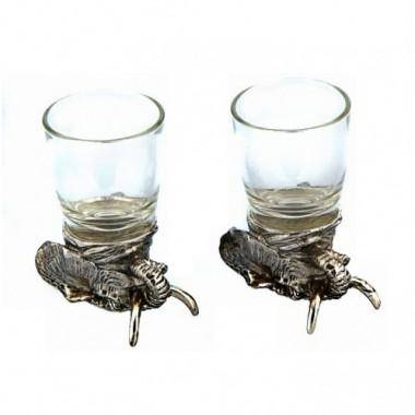 Набор из 2-х стопок со слоном, (50мл/стопка) d=4.5см h=8.5см 3-1-300 — Egidius.ru