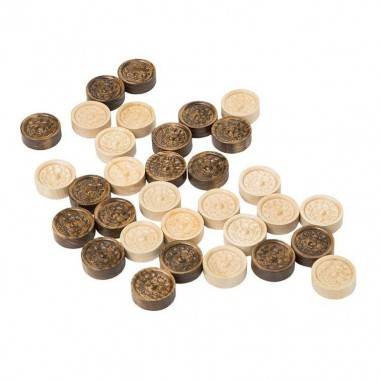 Набор резных фишек для нард 2, Haleyan 4-2-052 — Egidius.ru