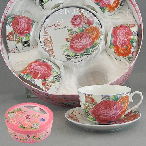 Набор чайный 12 пр. любовь в городе 220 мл под.уп. 900-248 фото 1 — Egidius.ru