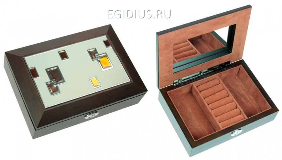 Шкатулка ювелирная Moretto 18*13*5см 110-173 фото 1 — Egidius.ru