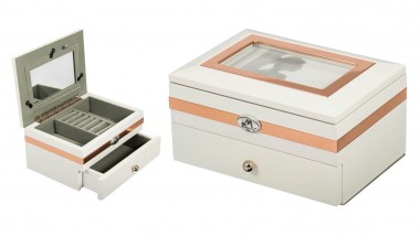 Шкатулка-фоторамка ювелирная Moretto 2-ярусная 18*13*10см  115-524 — Egidius.ru