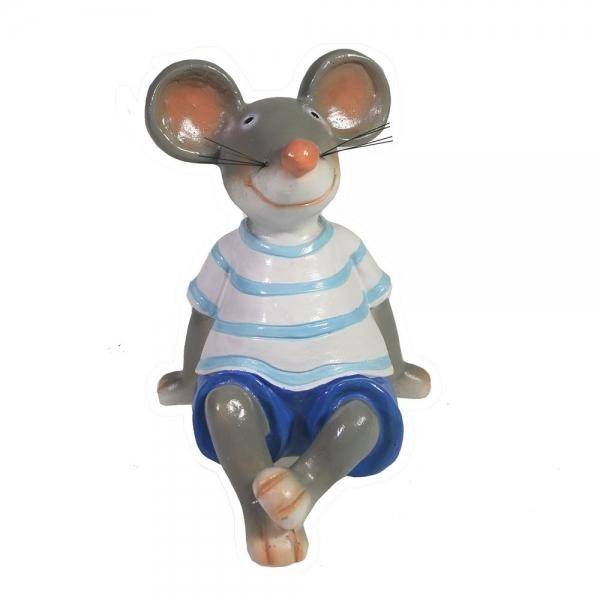 Фигура декоративная Мышонок Фома L11W10,5H13 82-1044 фото 1 — Egidius.ru
