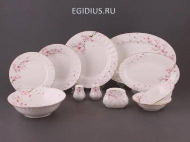Столовый сервиз &quot;сакура&quot; на 6 персон 26 пр.  300-971 — Egidius.ru