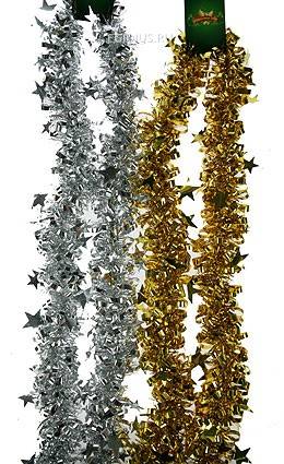 Мишура ЗОЛОТО/СЕРЕБРО 180см  152-336 фото 1 &mdash; Egidius.ru