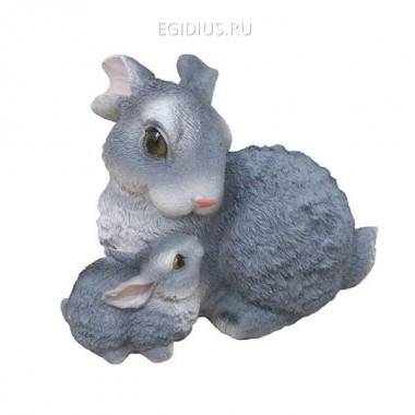 Фигура для дачи Зайчиха с зайчонком L21W15H17 см 81-6261 — Egidius.ru
