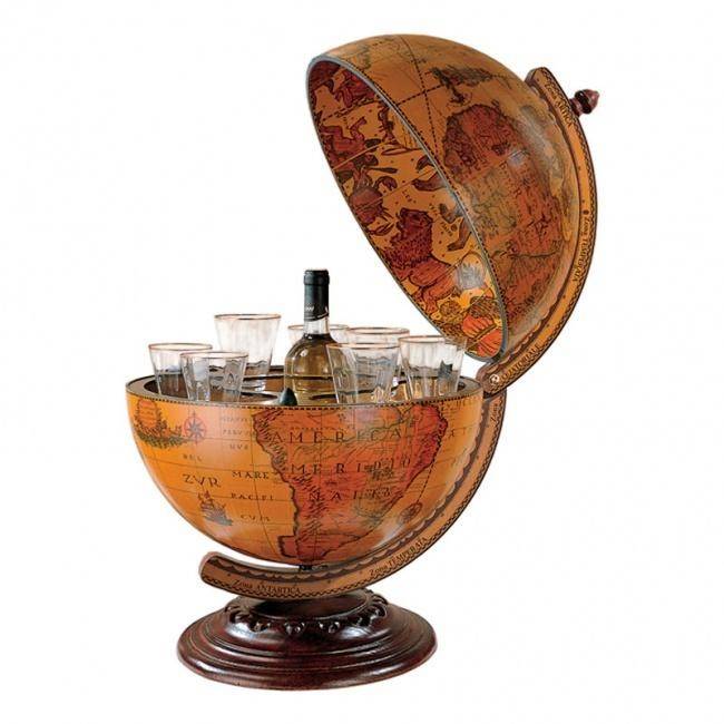 Глобус-бар настольный,диам.40см,44*58h 700-033 фото 1 &mdash; Egidius.ru