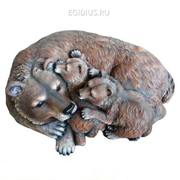 Декоративный камень для сада и дачи Медведица, 104х84х31см (блок 2шт.) 81-6564 фото 1 — Egidius.ru