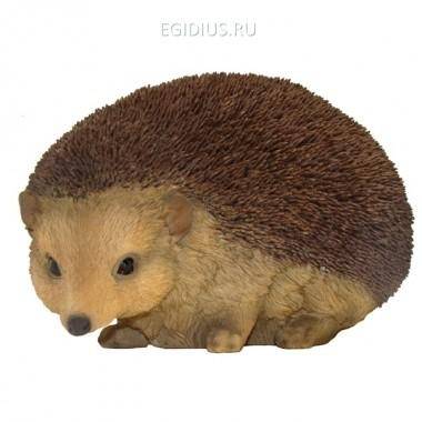 Садовая фигура из полистоуна&quot;Ежик лесной&quot;, L29 W18,5H17,5см 81-6620 — Egidius.ru