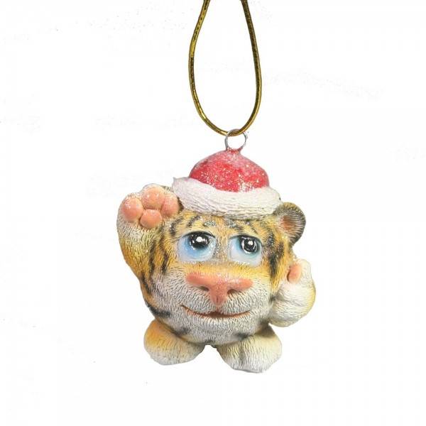 Подвеска "Веселый тигр" (рыжий) L5,7W5,5H5 81-3024 фото 1 &mdash; Egidius.ru