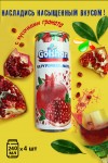 Негазированный фруктовый сокосодержащий напиток Golshan Гранат с кусочками граната и алоэ вера 4 банки по 240 мл Иран 5-0-009 фото 1 — Egidius.ru