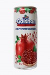 Негазированный фруктовый сокосодержащий напиток Golshan Гранат с кусочками граната и алоэ вера 4 банки по 240 мл Иран 5-0-009 фото 5 — Egidius.ru