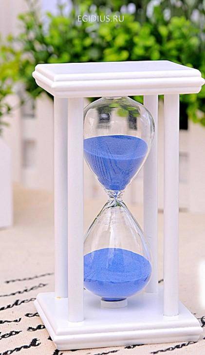 Песочные Часы 60 минут бел/синий 270-037 фото 1 &mdash; Egidius.ru