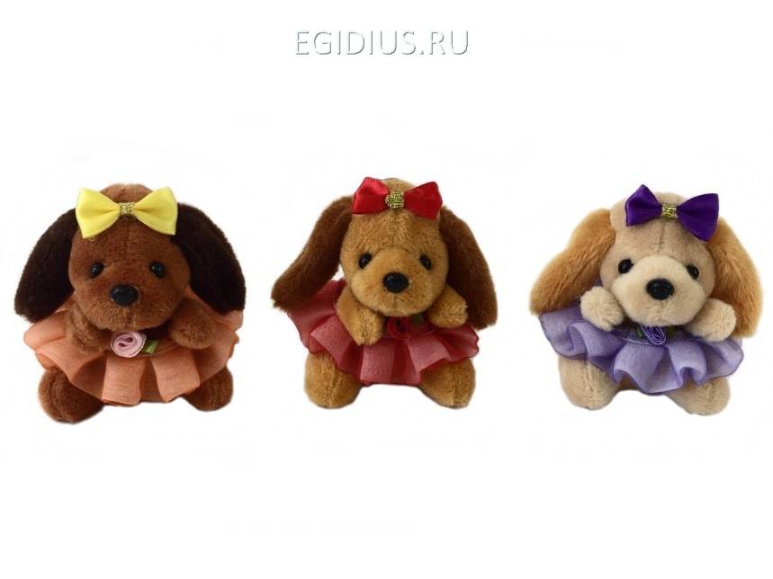 Мягкая игрушка-брелок 7см Собачка-119 281-086 фото 1 — Egidius.ru