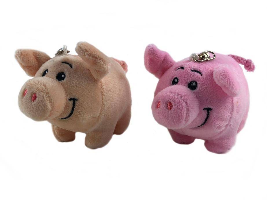 Мягкая игрушка-брелок Свинка S60 8*10,5 281-213 фото 1 — Egidius.ru