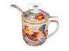 Заварочная кружка с ситом и ложкой 300 мл. 330-927 фото 1 — Egidius.ru