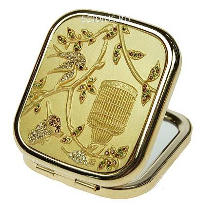 Зеркальце со стразами "LA GEER"  105-331 фото 1 — Egidius.ru