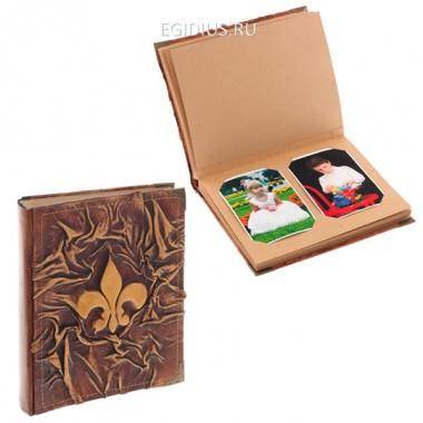 Фотоальбом &quot;кожа&quot; на 80 фотографий 10х15 см, 40 фотографий 13х18 см или 15х21 см, L20 W25 см 81-0141 — Egidius.ru