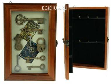 Коллаж-ключница Ключики 20*7*30см 104-062 — Egidius.ru