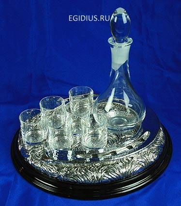 Подарочный набор для крепких напитков Подкова на 6 персон  105-613 фото 1 — Egidius.ru