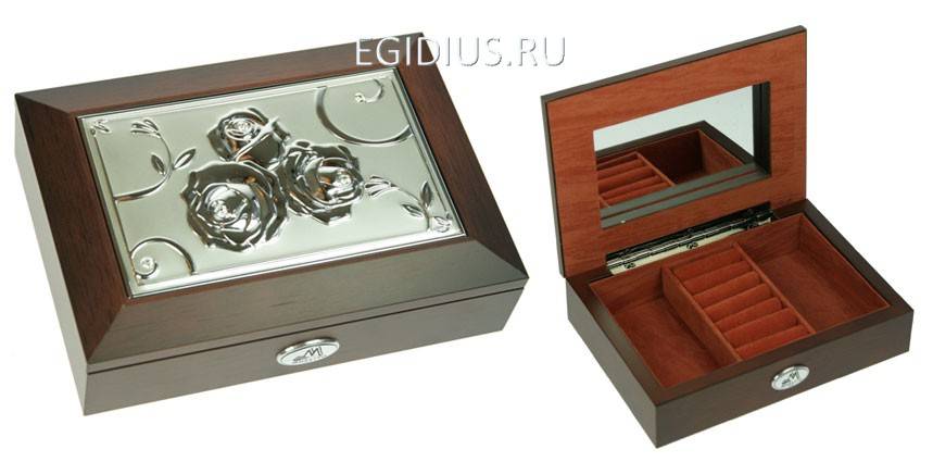 Шкатулка ювелирная Moretto 18*13*5см  110-175 фото 1 &mdash; Egidius.ru