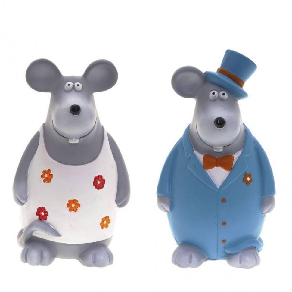 Фигурка декоративная "Мышка", L5 W5 H10 см, 2в. 82-1163 фото 1 &mdash; Egidius.ru