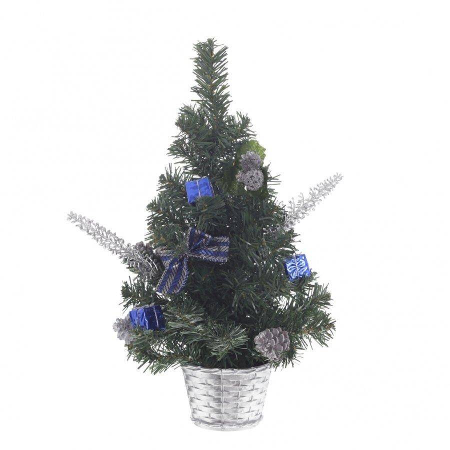 Елка искусственная с пласт. украшениями, H 41 см 80-0106 фото 1 — Egidius.ru