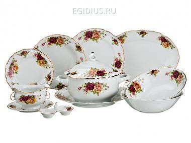 Столовый сервиз на 6 персон 26 пр.&quot;английские розы&quot; 322-074 — Egidius.ru