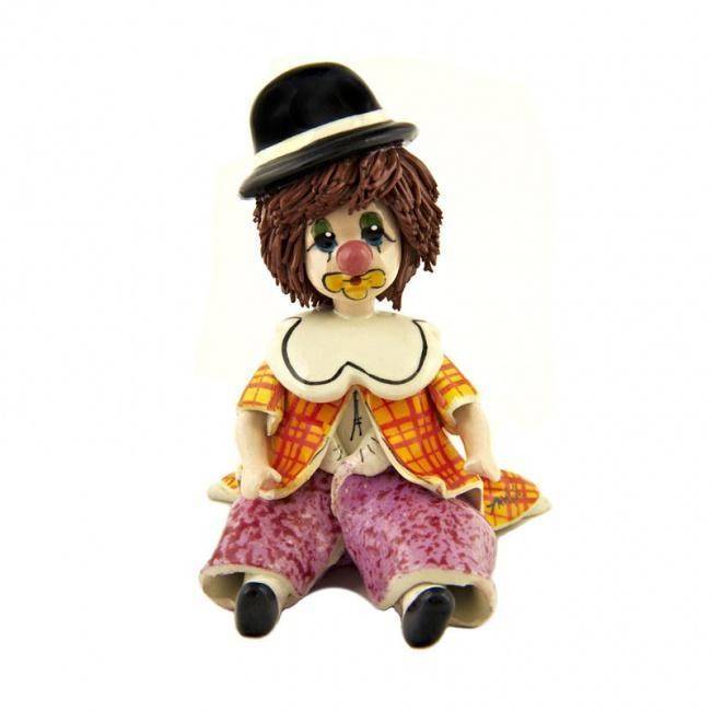 30006 Маленький клоун в жёлтом котелке h 11 см 705-217 фото 1 — Egidius.ru