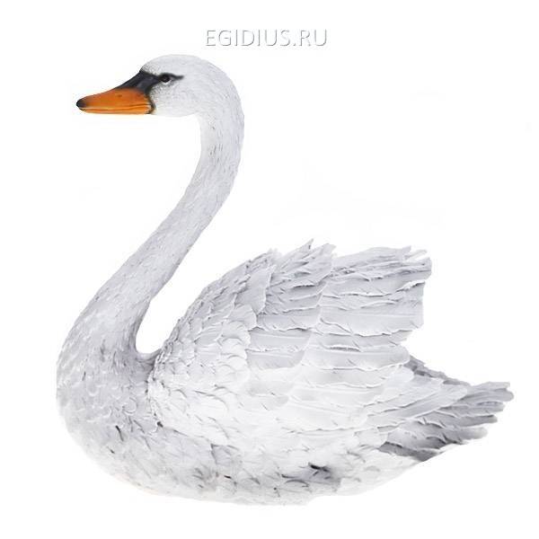 Фигура для сада Лебедь большой L41W22H38 см 81-6057 фото 1 — Egidius.ru