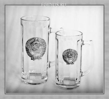 Пивные кружки 41254 &quot;СССР&quot;  300+500мл 1+1шт. 72-0028 — Egidius.ru