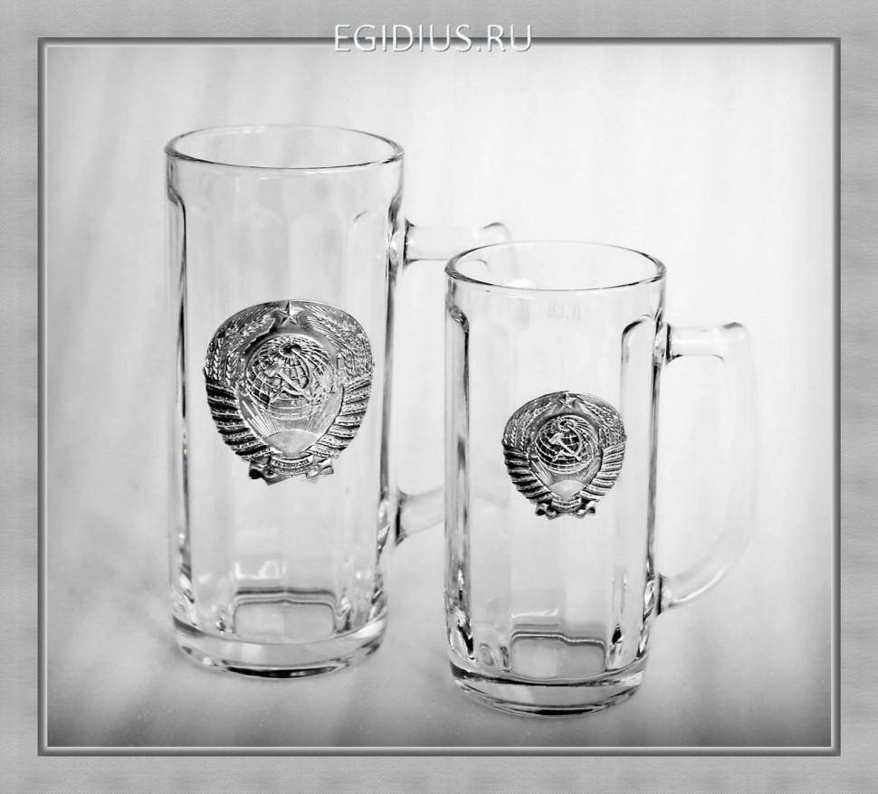 Пивные кружки 41254 "СССР"  300+500мл 1+1шт. 72-0028 фото 1 — Egidius.ru