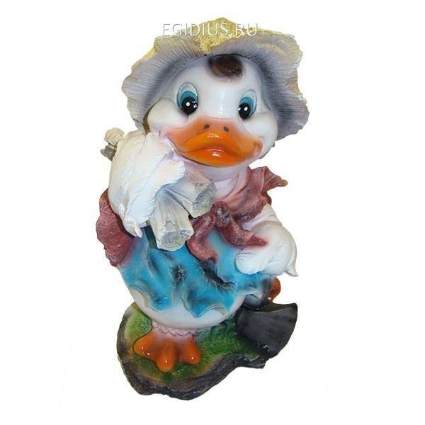 Фигура для сада и дачи Утка-дровосек L24W20H39 см 81-6207 фото 1 — Egidius.ru