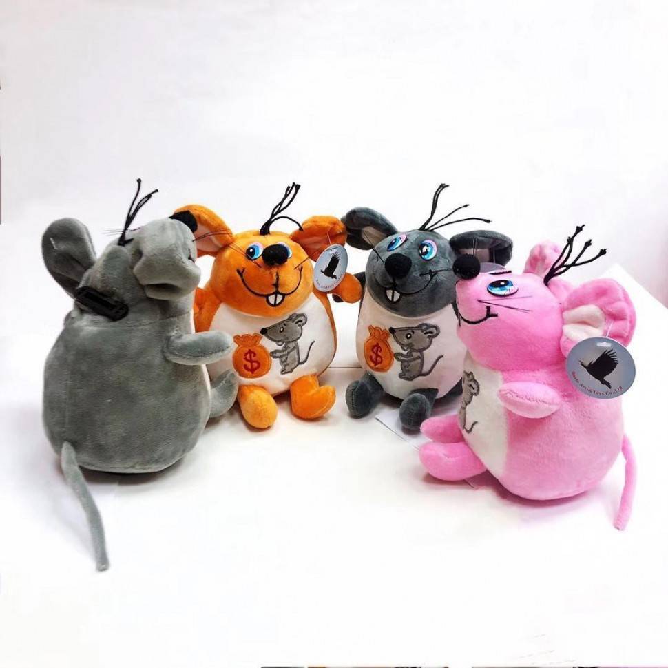 Музыкальная механическая Мышка копилка 18 см , светящаяся 281-287 фото 1 — Egidius.ru