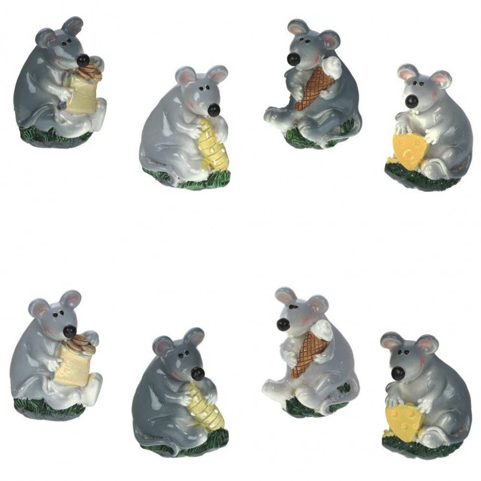 Магнит "Мышка", L6 W6,5 H2,5 см, 8в. 82-1270 фото 1 &mdash; Egidius.ru