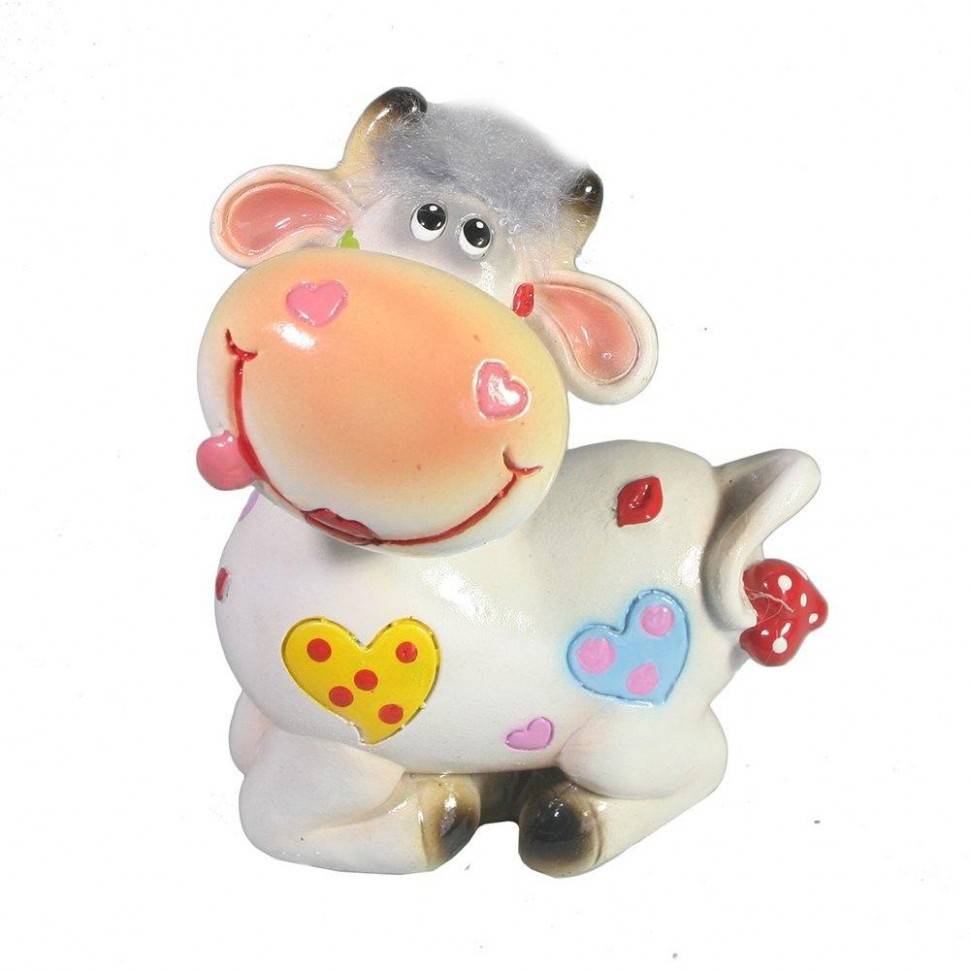 Фигура декоративная Коровка Зорька L8W6H10 82-1883 фото 1 &mdash; Egidius.ru