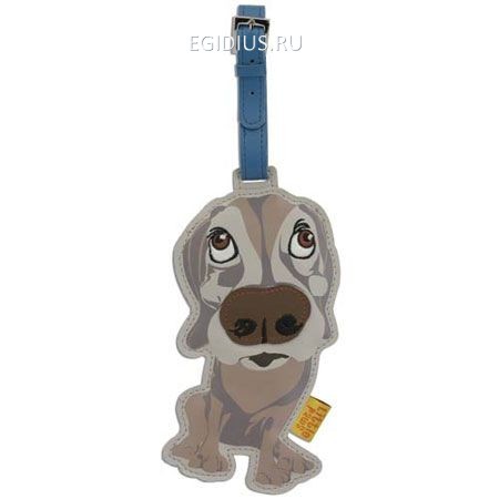 Кожаный ярлык на сумку: Weimeraner  201-535 фото 1 — Egidius.ru