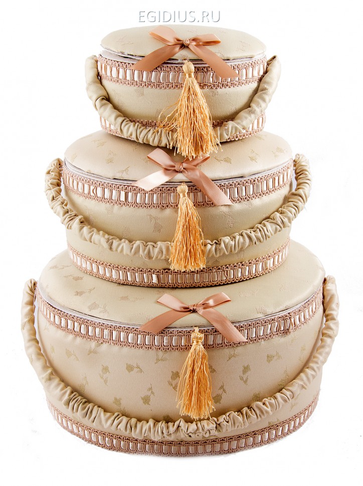 Набор шкатулок для рукоделия из 3-х шт. 34*24*18см  115-012 фото 1 — Egidius.ru