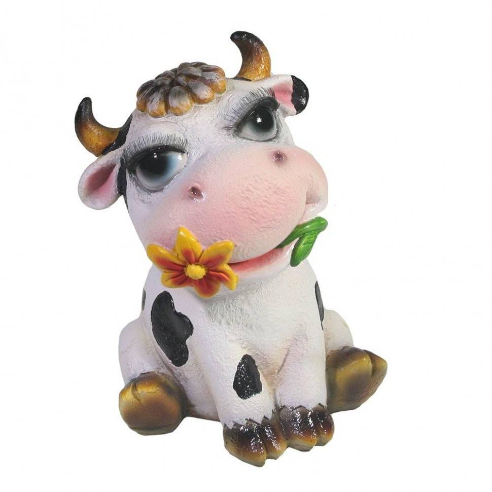 Фигура декоративная Коровка Марта L10,5W11H14,5 82-1768 фото 1 — Egidius.ru