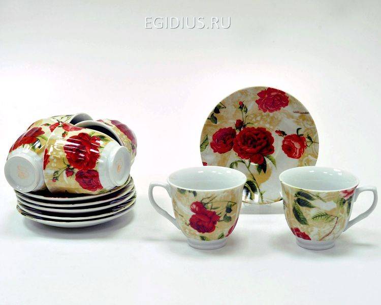12пр. Чайный набор  600-602 фото 1 — Egidius.ru